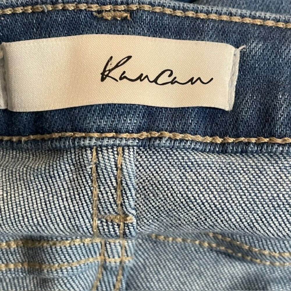 KanCan Zelda High Rise Plus Size High Rise Button Fly Jean Denim Shorts 3XL - Picture 8 of 9